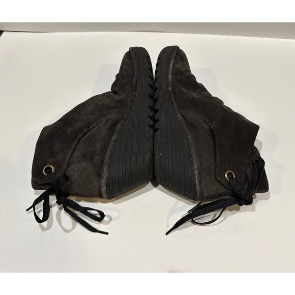 FLY London Yama Suede Ankle Wedge Boots Size 40 - Picture 4 of 10